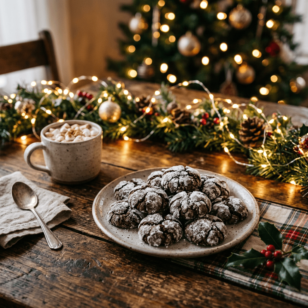Cum să Gătești Biscuiți Crinkle de Ciocolată&nbsp;Acasă